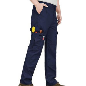 กางเกงทำงานขายาวสำหรับผู้ชายชุดทำงานแขนยาวผ้าโพลีเอสเตอร์กันไฟ - Product Image 1