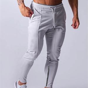 2024 nouveau pantalon de survêtement gris de haute qualité pour hommes décontracté coupe ample coton Polyester Logo personnalisable en gros Option vierge - Product Image 4