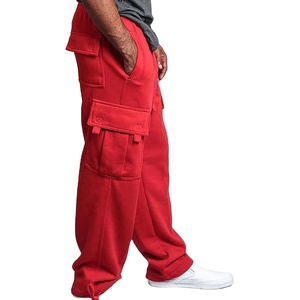 Pantalon Jogger Cargo Oversize Homme Coupe Ample Multi-Poches Streetwear Logo Personnalisé Coton 2026 - Product Image 3