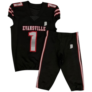 Uniforme de football pour jeunes personnalisé en sergé avec appliques jaune brillant, maillot de football américain sublimé - Product Image 2
