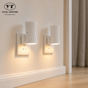 Modern Indoor RGB <b>Plug</b> <b>In</b> Wall Lamp With Acrylic Shade For Bedroom Nursery Hallway Corridor Kitchen Bathroom Pack Of Two - Product Image 1