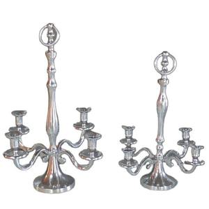 Candelabro alto Chapado en plata de 4 brazos de calidad impresionante, candelabro de diseño exclusivo para boda, decoración del hogar, mesa artesanal - Product Image 3