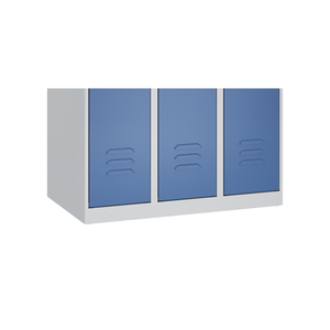 C+P Armadietto per Abbigliamento Cabo, 3 Scomparti, 1200 x 500 x 1850 mm, Bianco Traffico, Autoportante - Product Image 4