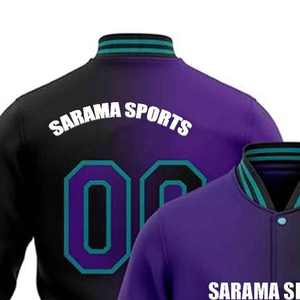 Veste universitaire brodée avec logo personnalisé pour hommes, veste en laine unisexe pour la rue, le printemps, l'automne, l'université, l'extérieur, manches en PU - Product Image 6