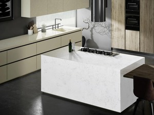 Carrelage en pierre frittée brillante blanche Carrara Supremo 1600x3200x12mm Porcelaine bleue pour murs et sols 160x320cm Marbre italien - Product Image 6