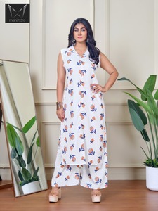 Kurti sin Mangas con Estampado Personalizable, OEM ODM, Ropa Étnica Casual para Mujer, para un Estilo Multiusos - Product Image 3