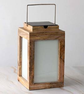 Linterna colgante de madera cuadrada hecha a mano ecológica de lujo decorativa para el hogar, hoteles, restaurantes, decoraciones navideñas al por mayor - Product Image 5