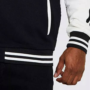 Wholesale Custom Premium Quality Fleece Varsity <b>Bomber</b> <b>Jacket</b> High School <b>Baseball</b> Lettermen Front Windproof Breathable Quilted - Product Image 3