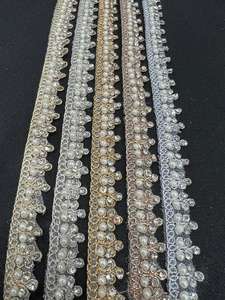 Precio bajo algodón francés guipur bordado tela de encaje accesorios de encaje para vestidos decoración de flores - Product Image 2