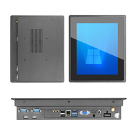 PC embarqué compact 7-12,1 pouces, 4 Go de RAM, processeur Intel i3, design compact, panneau avant IP65, compatible Windows