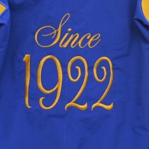 Sigma Gamma Rho Sorority Reversible Printed Breathable Waterproof Windbreaker Jacket for Women Greek <b>Letter</b> Blue <b>Gold</b> - Product Image 6