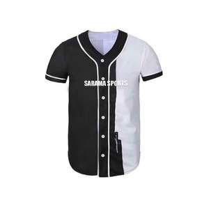 Vêtements de sport légers pour équipes, ensemble de tenue de baseball pour hommes, maillot à boutons, fabricant OEM ODM - Product Image 2