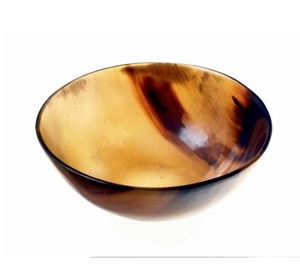 Cuenco de cuerno de búfalo natural para ensaladas, pastas, aperitivos, helados y postres, cuenco para servir ecológico hecho a mano - Product Image 6