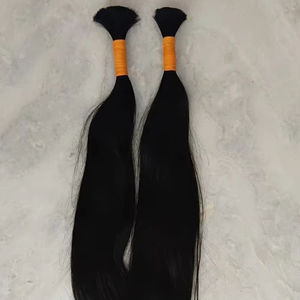 Cabello Remy indio crudo a granel Cabello humano recto Sensación suave y cómoda - Product Image 1