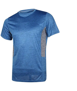 Vente en gros de t-shirts décontractés en polyester pour homme, impression personnalisée, vêtements de sport ajustés à sec pour homme - Product Image 4