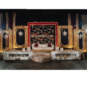 Muslim Wedding Walima <b>Backdrop</b> <b>Frames</b> Setup Wedding <b>Backdrop</b> <b>Frame</b> for Stage Decor Grand Wedding Reception Stage <b>Backdrop</b> <b>Frame</b> - Product Image 1