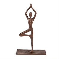 Figurine de trophée de conception féminine de conception minimale Finition antique pour la fonction de cadeau et de récompense Conceptions personnalisées disponibles