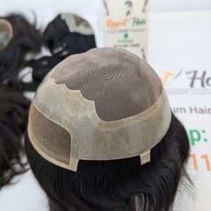 REGENT BWFL Premium pour hommes Toupet Trame nouée à la main avec Remy Hair Natural Wave Styles droits disponibles en stock en gros - Product Image 5