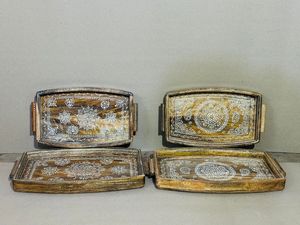 Suministro directo de fábrica elegante bandeja de servicio de madera Rectangular para boda restaurante hogar mejor calidad para Diwali Decoración Comida - Product Image 3