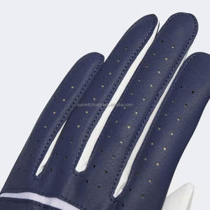 Gant de golf en cuir véritable souple avec design de doigts ventilés et ajustement sécurisé du poignet à pression - Product Image 6