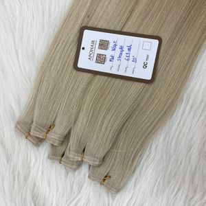 Cheveux naturels Remy de couleur cendré de 20 pouces trame plate de qualité de luxe sans perte ni enchevêtrement origine vietnamienne - Product Image 1