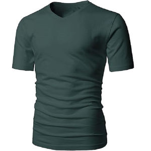 OEM 100% coton mélange de polyester T-shirt à col en V sur mesure Style décontracté Approvisionnement direct de l'usine Bangladesh Valeur Offre promotionnelle - Product Image 3