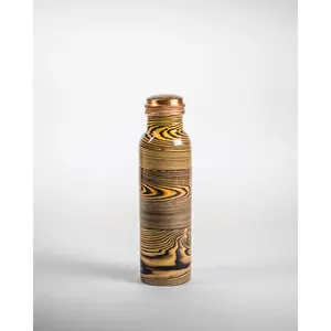 Custom Made Copper <b>Drinkware</b> Bottles in Various Patterns for Gifting and Home Storage - Product Image 4
