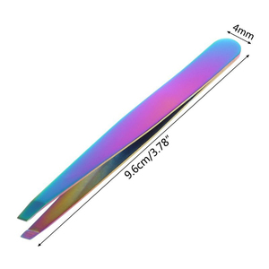 Pinzas profesionales para cejas de acero inoxidable 2025, pinzas duraderas para cortar y recortar cejas con etiqueta personalizada - Product Image 6