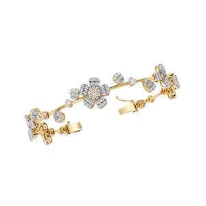 Fabulous 18K <b>Gold</b> Lab Grown Diamond Bracelet & <b>Bangle</b> - Product Image 1