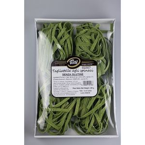 Pasta Tagliatelle Tissi Sin Gluten, Sin Refinar, de Italia, con Maíz, Espinaca y Huevo, 250g x 12 Unidades, Tiempo de Cocción 4-6 Minutos - Product Image 1