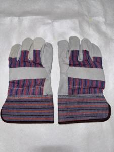 Guantes DE SEGURIDAD XL de alta resistencia personalizados Trabajo de construcción de cuero de vaca dividido - Product Image 2