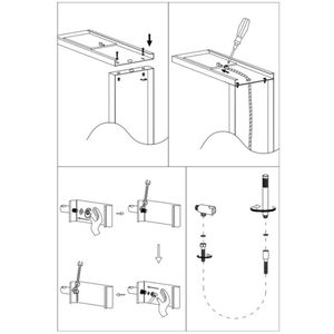 TEC alluminio Hydro decorazioni getti per colonna doccia H150xl22 disponibile in bianco e nero pacchetto 1 doccia accessori - Product Image 6