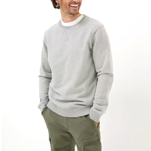 Nueva llegada de los hombres de gran tamaño de ropa informal de etiqueta privada personalizada sudaderas de lana impermeable impreso de punto de manga larga - Product Image 1