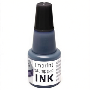 Stamp Pad <b>Ink</b> Black 24ml Plastic Bottle-Pen <b>Refills</b> - Product Image 3