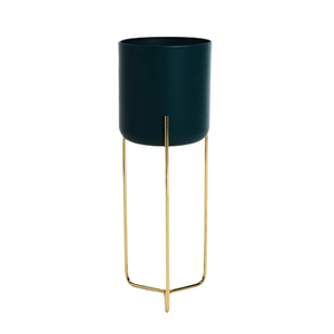 Ensemble de 3 pots de fleurs dorés, design simple, pour décoration extérieure et événements – Vente flash - Product Image 3