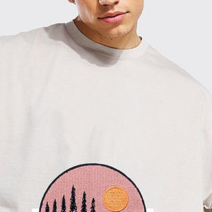 Ensemble de t-shirts à manches courtes pour hommes, haut de style décontracté d'été, design respirant avec short brodé de logo personnalisé - Product Image 3