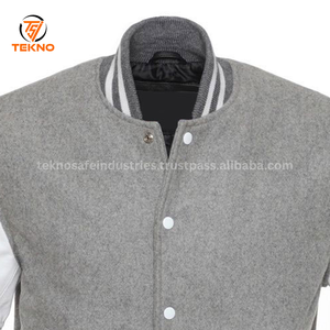 OEM personalizado Letterman lana cuero más tamaño de los hombres Varsity chaqueta Chenille parches personalizados bordado Logo Varsity chaquetas - Product Image 5