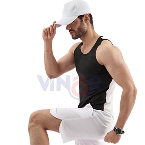 Unisexe décontracté séchage rapide 100% coton débardeurs noir hommes vierge Promotion vêtements en vrac en gros respirant écologique UV - Product Image 3