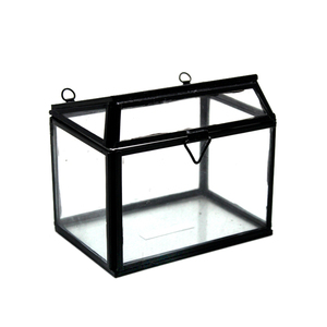 Venta al por mayor a granel de alta calidad chapado antiguo Metal hierro y caja cuadrada de vidrio diseño moderno hecho a mano personalizado - Product Image 6