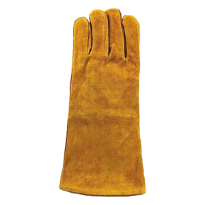 Heavy Duty Welding Thermal Safety <b>Gloves</b> Fireproof Heat Resistant Cowhide Leather Eco-Friendly Breathable <b>Touchscreen</b> <b>Gloves</b> - Product Image 2