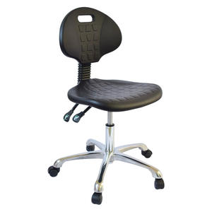 Chaise de laboratoire ergonomique antistatique réglable en hauteur avec roulettes pour salles blanches et laboratoires scientifiques - Product Image 1