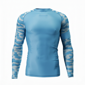Rashguard de MMA Anti-UV Transpirable de Poliéster y Spandex, Color Personalizado, Manga Larga, Unisex, Traje de Baño de Alta Calidad - Product Image 5