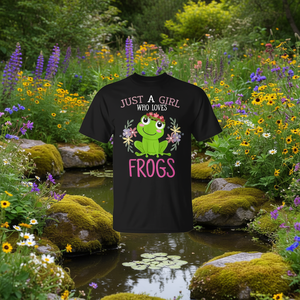 Camiseta para Amantes de las Ranitas: Solo una Chica que Ama las Ranitas, para Uso Promocional - Product Image 3