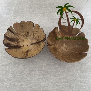 COCONUT SHELL CARVED SOAP HOLDER ECO FRIENDLY SOAP HOLDER HIGH QUALITY HOTEL <b>DECORATION</b> RESORT <b>DECORATION</b> - Product Image 3