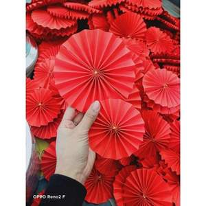 Ventilateurs en papier élégants pour mariages, fêtes et occasions spéciales, parfaits pour la décoration d'événements et les cadeaux personnels - Product Image 6