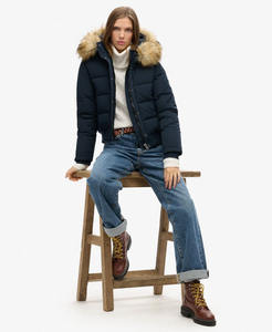 Chaqueta Parka de Invierno Cálida de Alta Calidad para Hombre, Estilo Clásico, Resistente al Viento, con Piel de Lobo y Ganso Auténtica, Venta al por Mayor Canadiense - Product Image 4