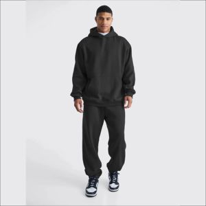 Custom Winter Streetwear Regular Printed Hooded Anti-Bacterial Breathable Heavyweight Cotton Track Suit Unisex Durable - Product Image 4