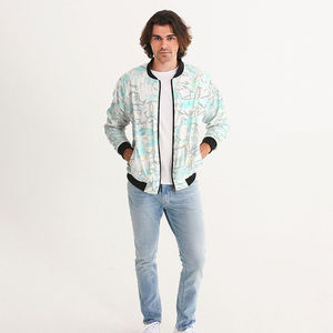 Veste bomber unisexe à sublimation très vendue, col montant, à capuche, coupe-vent, respirante, tendance, impression intégrale, vêtement d'extérieur décontracté et confortable - Product Image 4