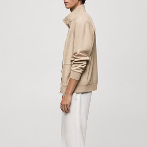Vestes légères et confortables 100% coton pour hommes Meilleure conception Manches complètes pour l'hiver Tissu en toile de style High Street - Product Image 5