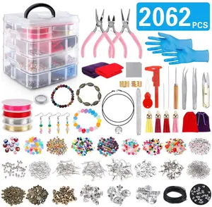 Hot Sale 1960 PCS Jewelry Making Kit for Necklace Bracelet and Earrings Making Jewelry Beginners Kit/